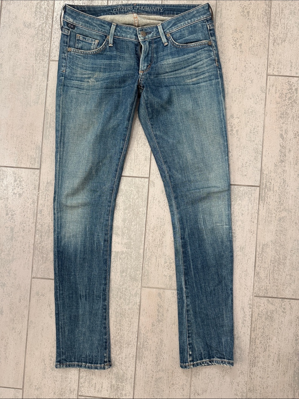 Citizens Of Humanity Medium Faded Blue Skinny Jeans